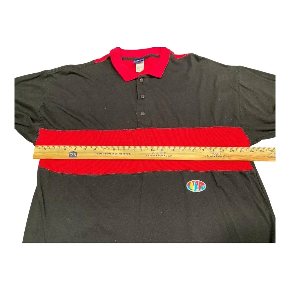 Vintage Ocean Pacific Polo Shirt Mens LARGE Black‎ Pink Stripe 90s Surf Relaxed